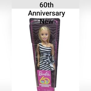 Barbie 60th Anniversary - 1959 Doll Black & White Dress New